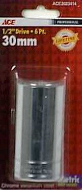 Ace 1/2 Drive Metric 6 Point Deep Well Socket (2023414A)