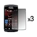 3 Pack of Premium Reusable LCD Screen Protectors for Blackberry Storm 2 9550