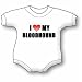 I Love My Bloodhound Baby Ultrasoft Onesie