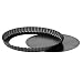 Premier Housewares 28 cm Diameter Non-Stick Fluted Flan Tins with Loose Bases