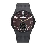 Skagen Denmark Mens Watch Black & Brown with Second Dial #805XLTBD Reviews