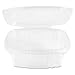 Genpak AD12 Clear Hinged Deli Container, Plastic, 12 oz, 5-3/8 x 4-1/2 x 2-1/2 (Case of 200)