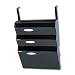 Classic Hot File Cubicle Hanger System for Letter Size Files, Smoke, 4/Set RUB16683