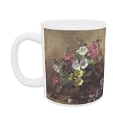 AB/257 Hollyhocks of Late September by Albert Williams - Mug - Standard Size