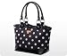 Sachi Black and White Dots Insulated Lunch Bag,