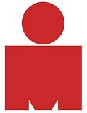 Red Ironman Triathlon (Tri Mdot Shaped) Sticker