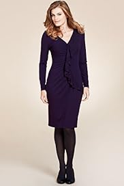Per Una V Neck Frill Dress