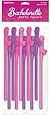 Bachelorette Party Pink and Purple Penis Straws - 10 Straws