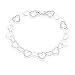 Sterling Silver Heart Link Bracelet