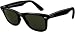 Apparel : Ray Ban Sunglasses RB 2140 Original Wayfarer 901 Black/Crystal Green, 50mm
