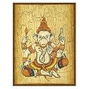 NOVICA Folk Art Painting - 'Thai Ganesha'