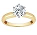 .75CT H color SI2 Clarity Diamond Engagement Ring 18KT Yellow Gold Setting