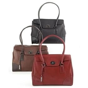 Kenneth Cole Reaction Belvedere Leather Flapover Computer Tote