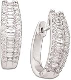 Jack J. 2 1/10ctw Round and Baguette Diamond Earrings