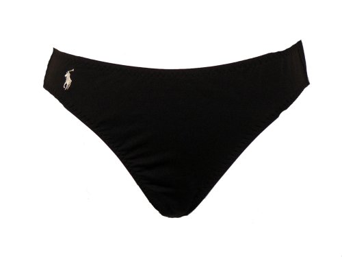 Ralph Lauren Black Swimsuit-bottoms w/White Logo XS