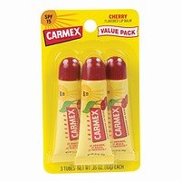 Carmex Cherry Flavored Lip Balm SPF 15, Value Pack 3 ea
