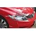 One Pair Of Car Front Headlight Eyelashes Black Vinyl Decal