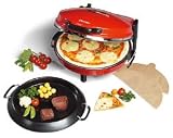 DLD 9016 Pizzaofen Pizzamaker Alfredo mit Steinbackfl�che und Bratpfanne