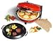 Kuche & Haushalt : DLD 9016 Pizzaofen Pizzamaker Alfredo mit Steinbackfläche und Bratpfanne
