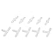 uxcell® 10 PCS Aquarium Airline Air Tube Tubing Connectors Filters