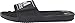 adidas Men's Adissage 2.0 Slides Sandal, Black/Metallic Silver, 11