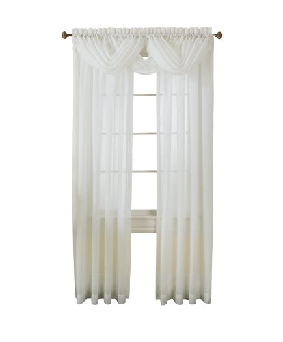 firefend Batiste Semi Sheer Panel, 56-Inches-by-72-Inches, White