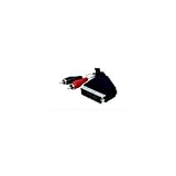 SCART to 2 x Phono Cable Switchable Audio Lead In / Out