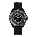 H3 GS1, Black w/Date, Green, Green Bezel, Black Silicone St.