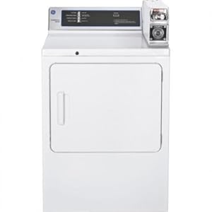 GE DCCB330GJWC 27 Coin Operated Gas Dryer 7.0 cu. ft. Capacity  Coin Box Sold Seperately 