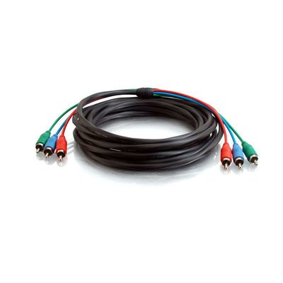 Cables to Go 40526 Plenum-Rated Audio/Video Cable M/M with Low Profile Connectors (50 Feet, Black)