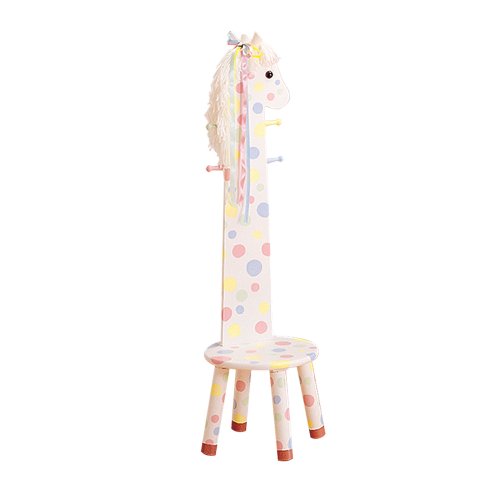 Teamson  Animal Stool with Coat Rack - Pony