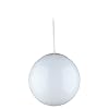 Sea Gull Lighting 6018-15 Single-Light White Pendant, Opal Opaque Glass Hanging Globe, White Finish