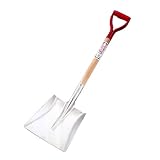 軽量・頑丈　アルミ製　除雪スコップ　角型タイプ