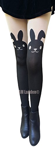 AM Landen® Japanese Style Sexy Mock BUNNY with Tail Tight Pantyhose High Quality(BUNNY-TAIL)