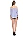 Milumia Women's Tie-bow Vertical Stripe Ruffle Off The Shoulder Blouse Top
