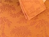 Tululah Designs Nantucket Jacquard Orange Jacquard Tablecloth 60x108-in.