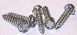 10 X 4 Self-Tapping Screws Unslotted / Hex Washer Head / Type A / Steel / Zinc / 500 Pc. Carton