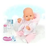 Baby dolls -Nenuco Winter baby 700006847 ( The Nuenco Winter Baby from FAMOSA is allwrapped up for the winter. Just like a real baby, she does to thetoilet and has a runny nose. Doll comes with bottle and a packet oftissues.)'
