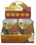 12- 8 Bulb Led / LASER Flashlights & Display