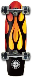 Falcon Burning Logo Complete Skateboard (8 x 28-Inch, Assorted)