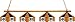 NCAA Missouri Tigers 4-Light Game Table Lamp