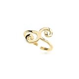 Women's Swirl Toe Ring in 14 karat yellow gold