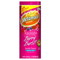 HealthPersonalCare: Metamucil Smooth Texture, Berry Burst Sugar Free Powder, 72 Doses