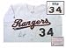 Nolan Ryan Texas Rangers MLB Hand Signed Authentic Style Home White Baseball Jersey
