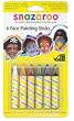 Body and Face Painting Crayons Snazaroo 6-Pack Crayon Colors