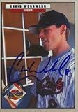 Chris Woodward, Syracuse Skychiefs - Blue Jays Affiliate, 1999 Blueline Autographed Card