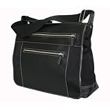 Tokyo Bay Black 'Nylo' Messenger Bag