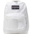 Jansport Classic Superbreak White Backpack for School Work or Play
