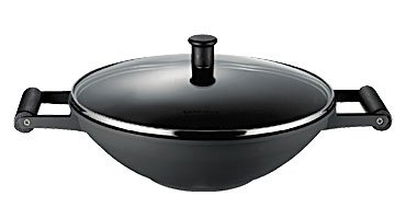 Schulte Ufer Wok Luó, schwarz, 32 cm