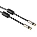 Hama SAT Anschlusskabel, F Stecker, 4-fach geschirmt, 100dB, 1,5